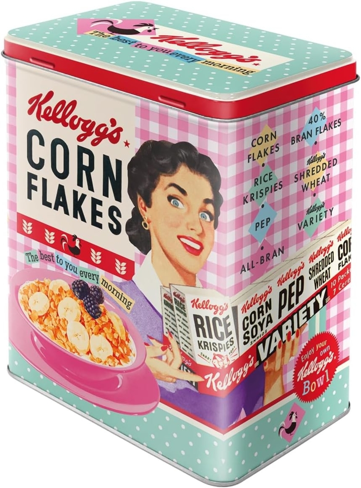 Nostalgic-Art Vorratsdose Kaffeedose Blechdose - Kellogg's Happy Hostess Bild 1