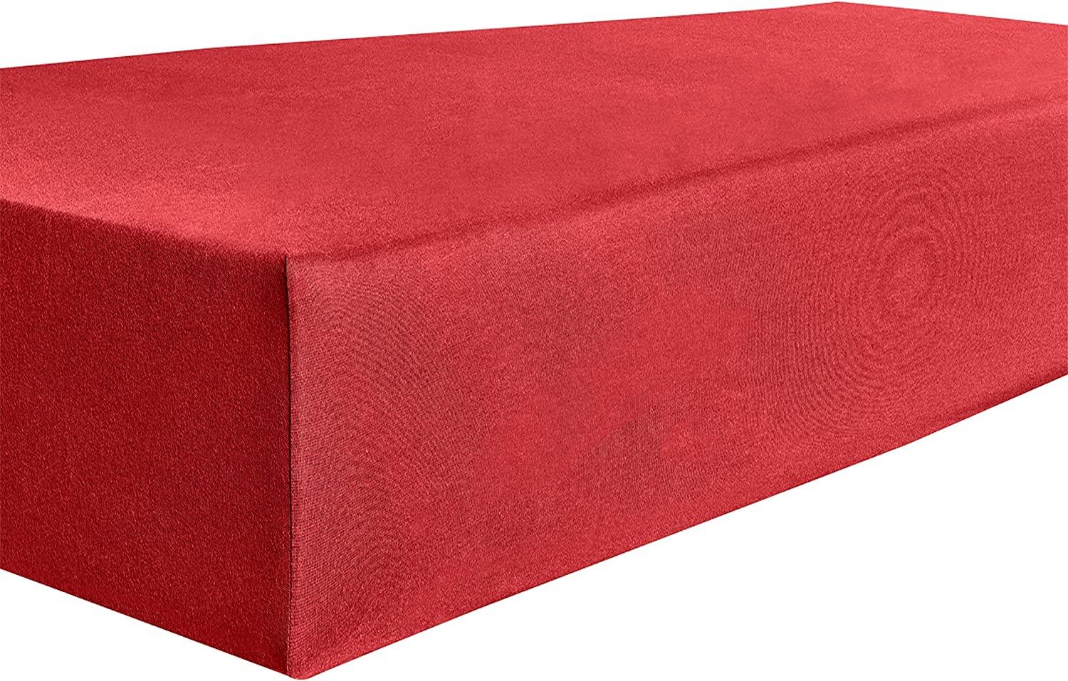 Kneer Spannbetttuch bis 30 cm hoch Easy-Stretch Q25 90x190 bis 100x220 cm rot Bild 1