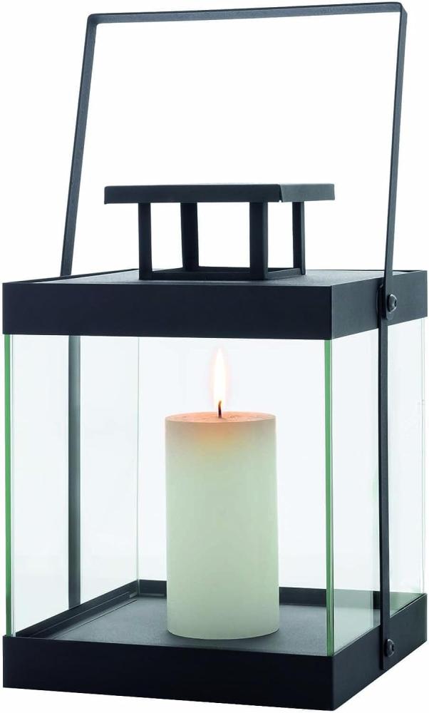 Blomus Laterne FINCA, Indoor-Laterne, klein, Windlicht, Glas, Stahl pulverbeschichtet, Schwarz, 29. 5 cm, 63686 Bild 1