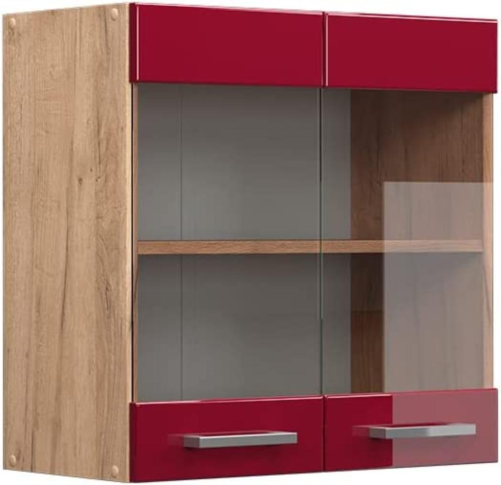 Vicco Küchenschrank Hängeschrank Unterschrank Küchenzeile R-Line Goldkraft Bordeaux Bild 1