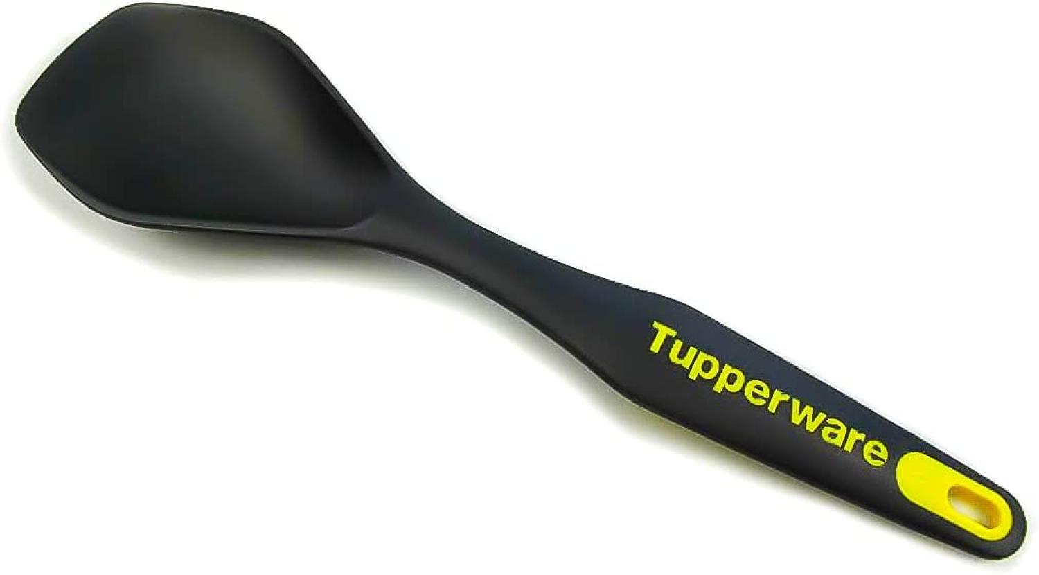 TUPPERWARE Servierlöffel, schwarz-gelb, spülmaschinenfest, 29. 8 cm, D166 Bild 1