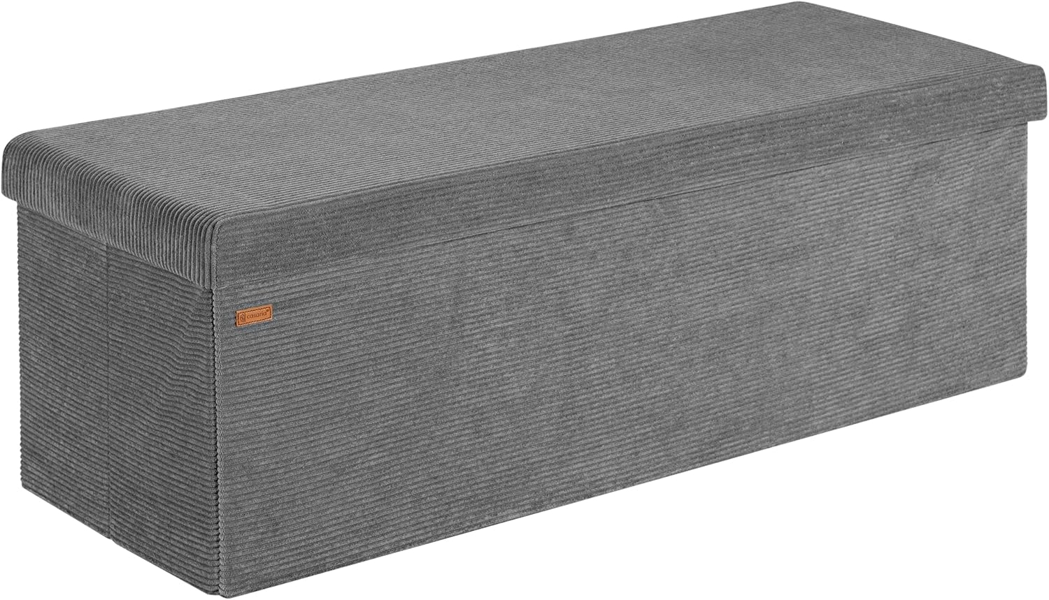 CASARIA® Sitzbank mit Stauraum Cord inkl. Boxen L Anthrazit Bild 1