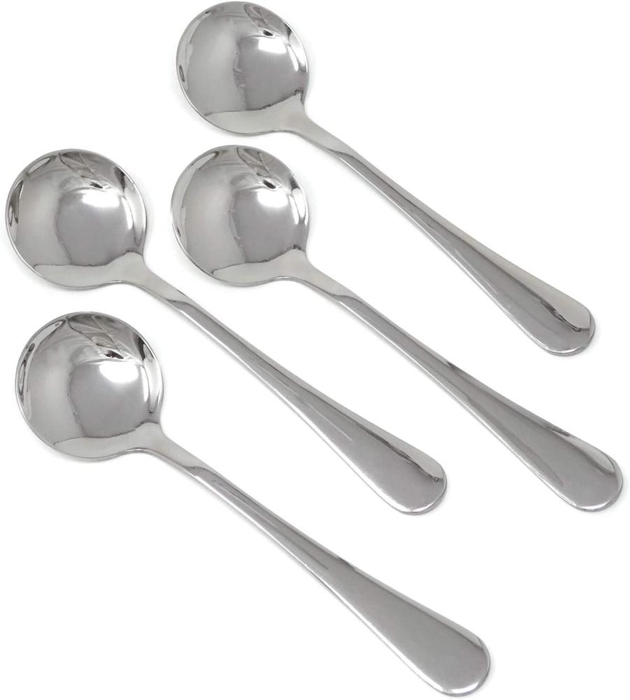 honbay rund klein Edelstahl Espresso Löffel Dessert Zucker Löffel klein für Appetizer Löffel 8 Set Bild 1