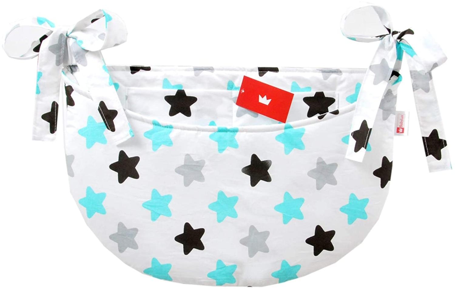 BABYLUX Babybetttasche Organizer BETTTASCHE Spielzeugtasche 98. Sterne Bild 1