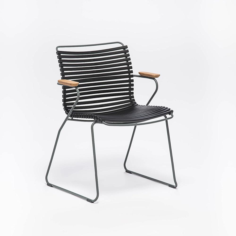 Houe 'Click' Outdoor Stuhl mit Armlehne, Black Bild 1