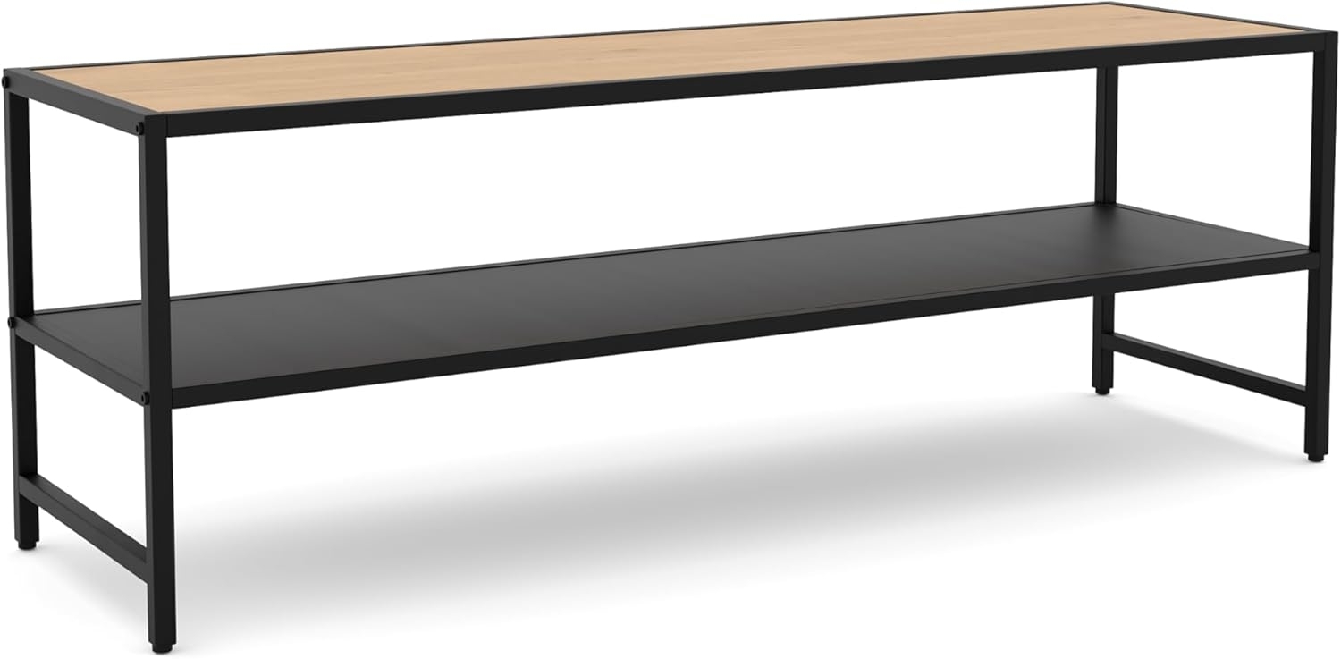 FJORDFORM TV Lowboard, Eiche, Schwarze Metall Bild 1