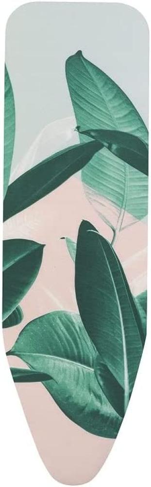 Brabantia Baumwollbezug mit 4mm Schaumstoff und Filz, Bügeltischbezug, Tropical Leaves, 124 x 38 cm, 118869 Bild 1