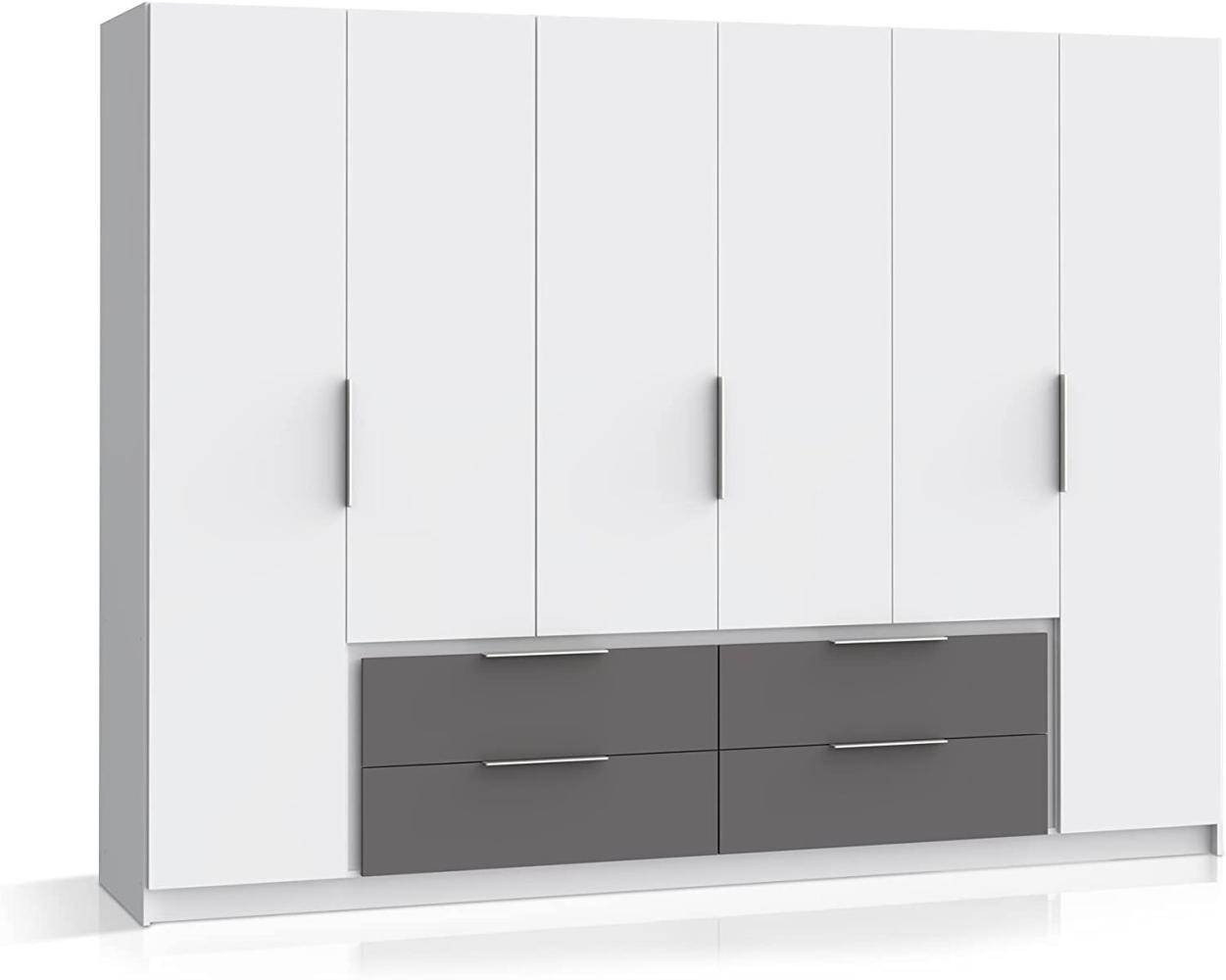 Drehtürenschrank >Lek< in Weiß - 269.7x210.5x60cm (BxHxT) Bild 1