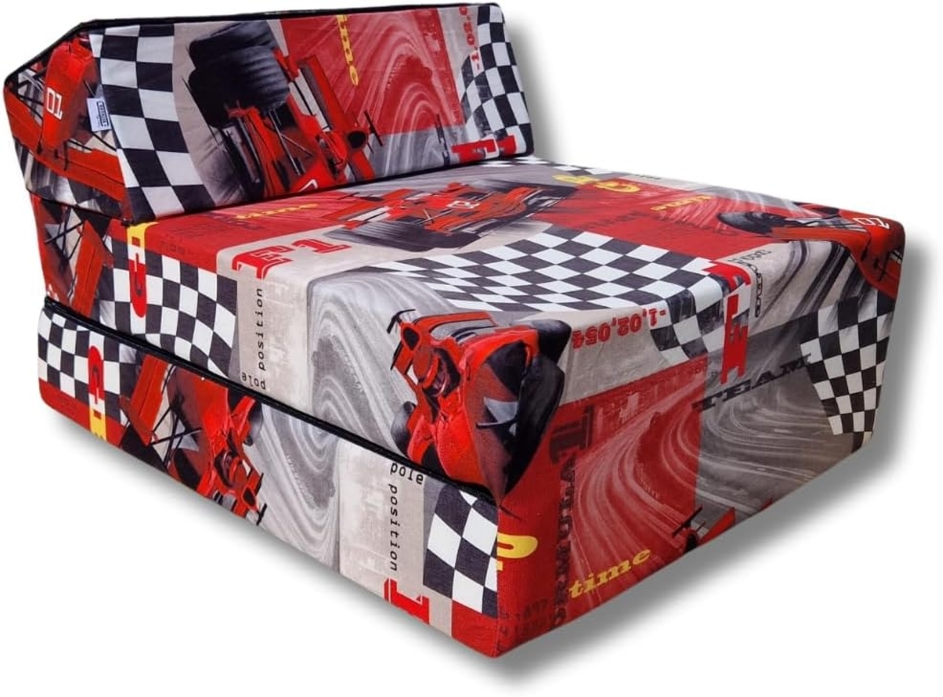 Natalia Spzoo – 3-teilige klappbare Schaumsessel (160 x 60 x 12 cm) – mit Schaumstoffkern & abnehmbarem Bezug, Autos Bild 1