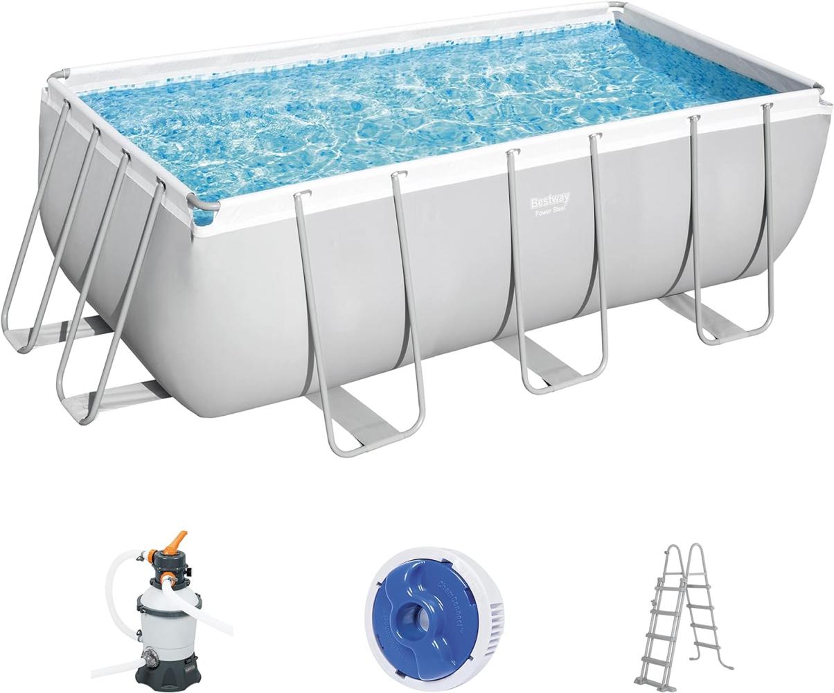 Bestway 'Power Steel Frame 412 x 201 x 122 cm' Pool-Set mit Sandfilteranlage Bild 1