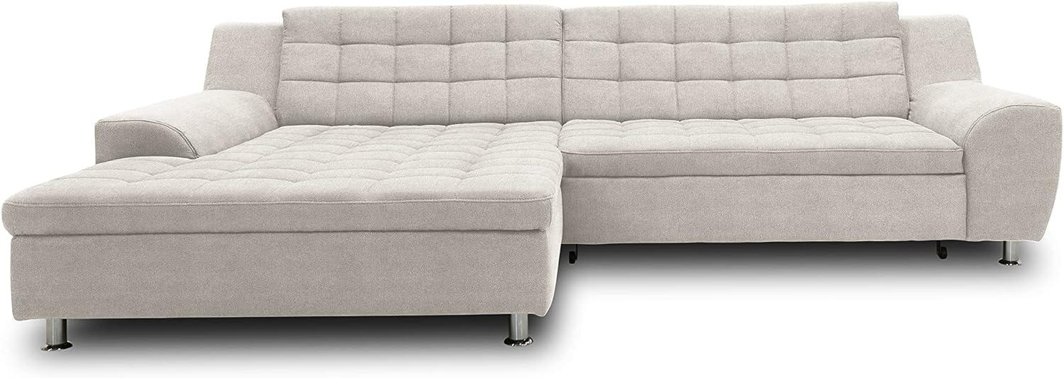 DOMO Collection Merida Ecksofa, Sofa in L-Form, Eckcouch, Polstergarnitur in beige Bild 1