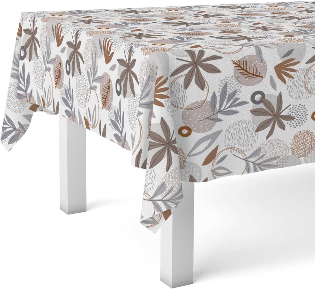 Martina Home Wachstuch-Tischdecke Sella, grau, 240x140 cm Bild 1