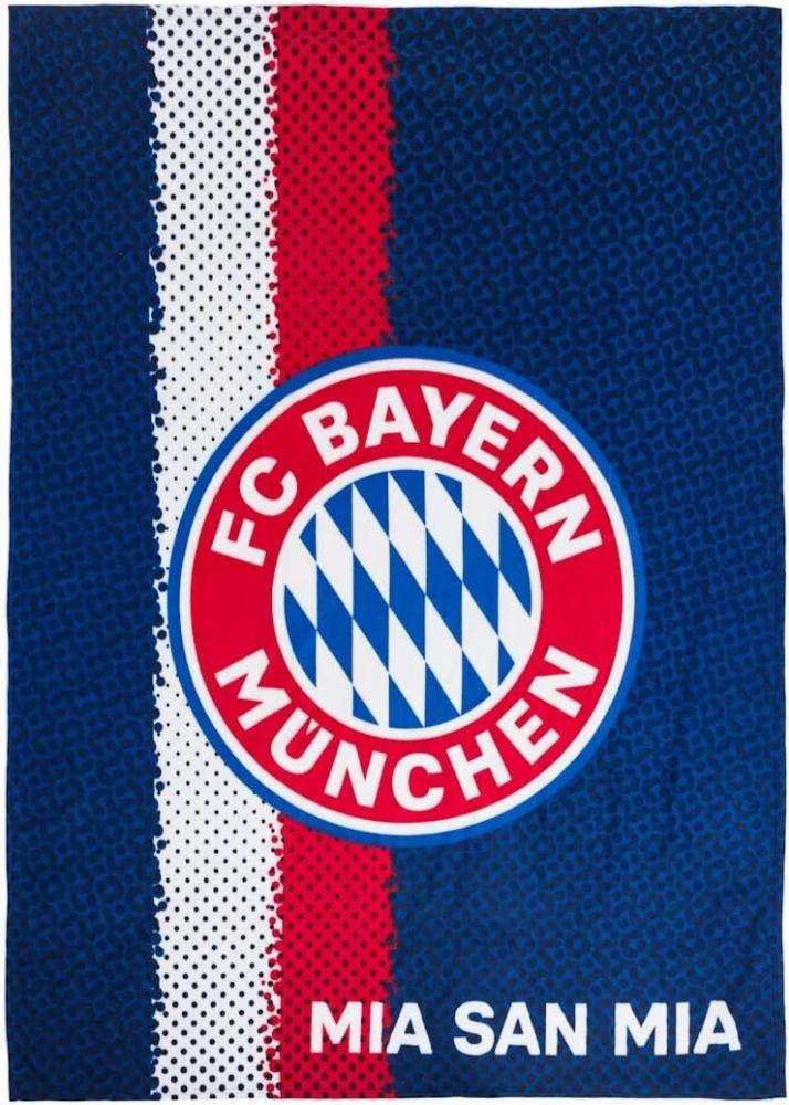 FC Bayern München Fleecedecke Mia san mia 150x200 cm Bild 1