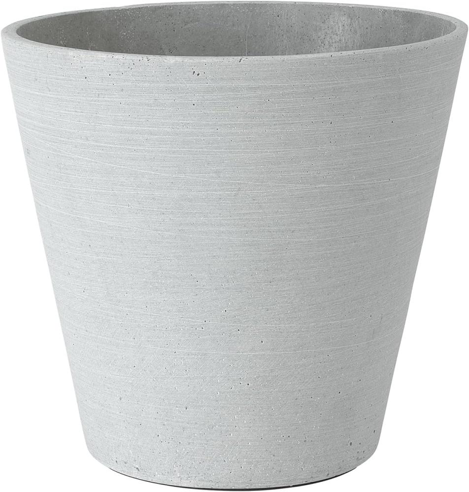 blomus COLUNA Pflanzgefäß, Hellgrau, Polystone, H 24 cm, Ø 26 cm, 65736 Bild 1