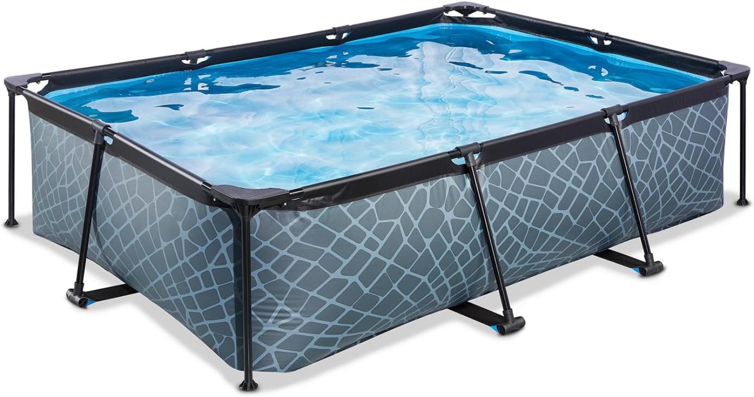 EXIT Swimming Pool rechteckig 220 x 150 x 65 cm grau Bild 1