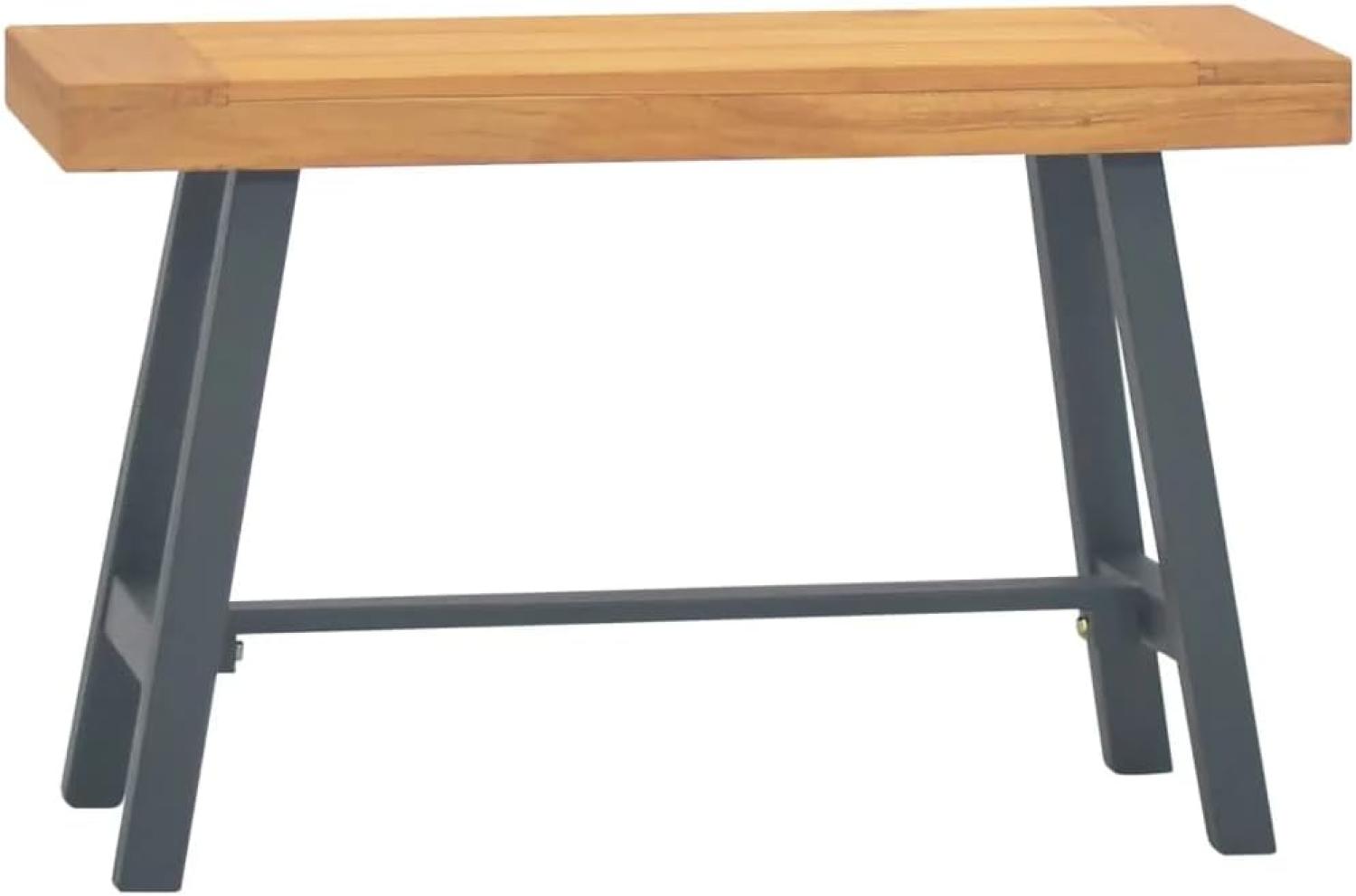 vidaXL Bank 80 cm Massivholz Teak [340742] Bild 1