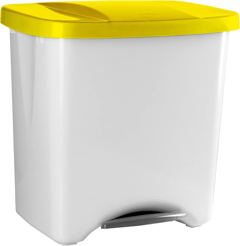 Denox Ecosystem Abfalleimer, 50 l Zentimeter Amarillo y gris claro Bild 1