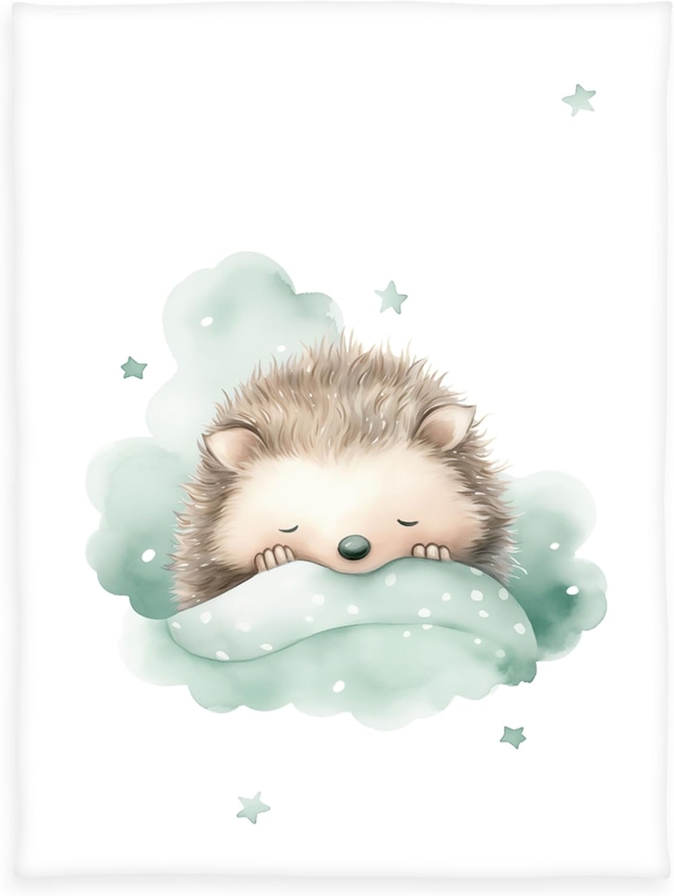 Babydecke babybest Kleiner Igel, Baby Best, niedliches Motiv Bild 1