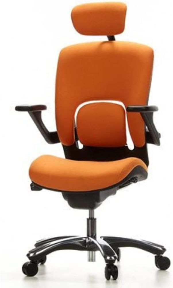 hjh OFFICE High End Bürostuhl VAPOR LUX Stoff Orange Bild 1