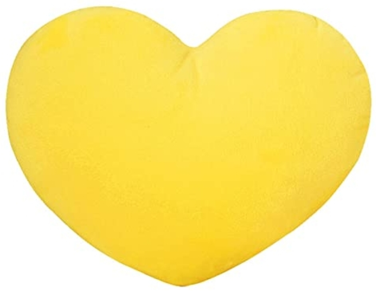Herzkissen, Herz Kissen Kinderzimmer, Kuschelkissen Kinder Herzform Dekokissen Kopfkissen Kissen Zierkissen, Plüsch Kinderkissen für Kinderzimmer Sofa Dekoration (Gelb,30 cm) Bild 1