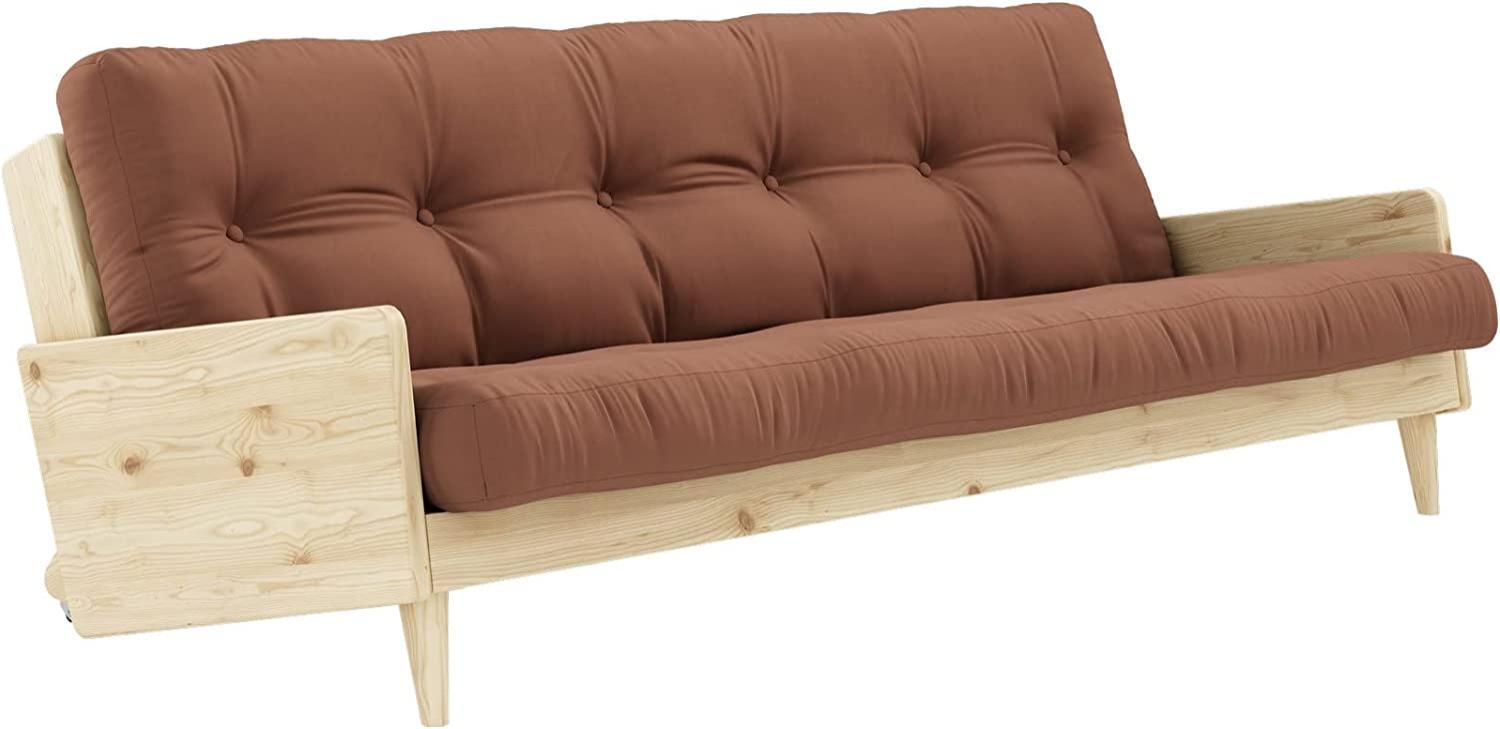 Karup Design Schlafsofa INDIE Gestell Natur, Matratze Clay Brown Bild 1