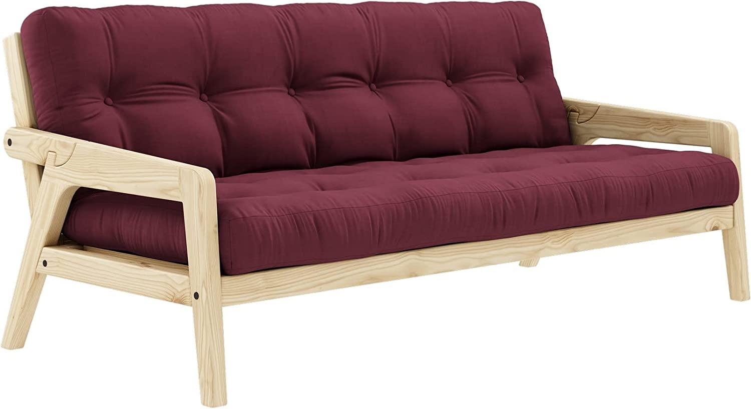 KARUP DESIGN GRAB Schlafsofa Gestell Natur Matratze Bordeaux Bild 1