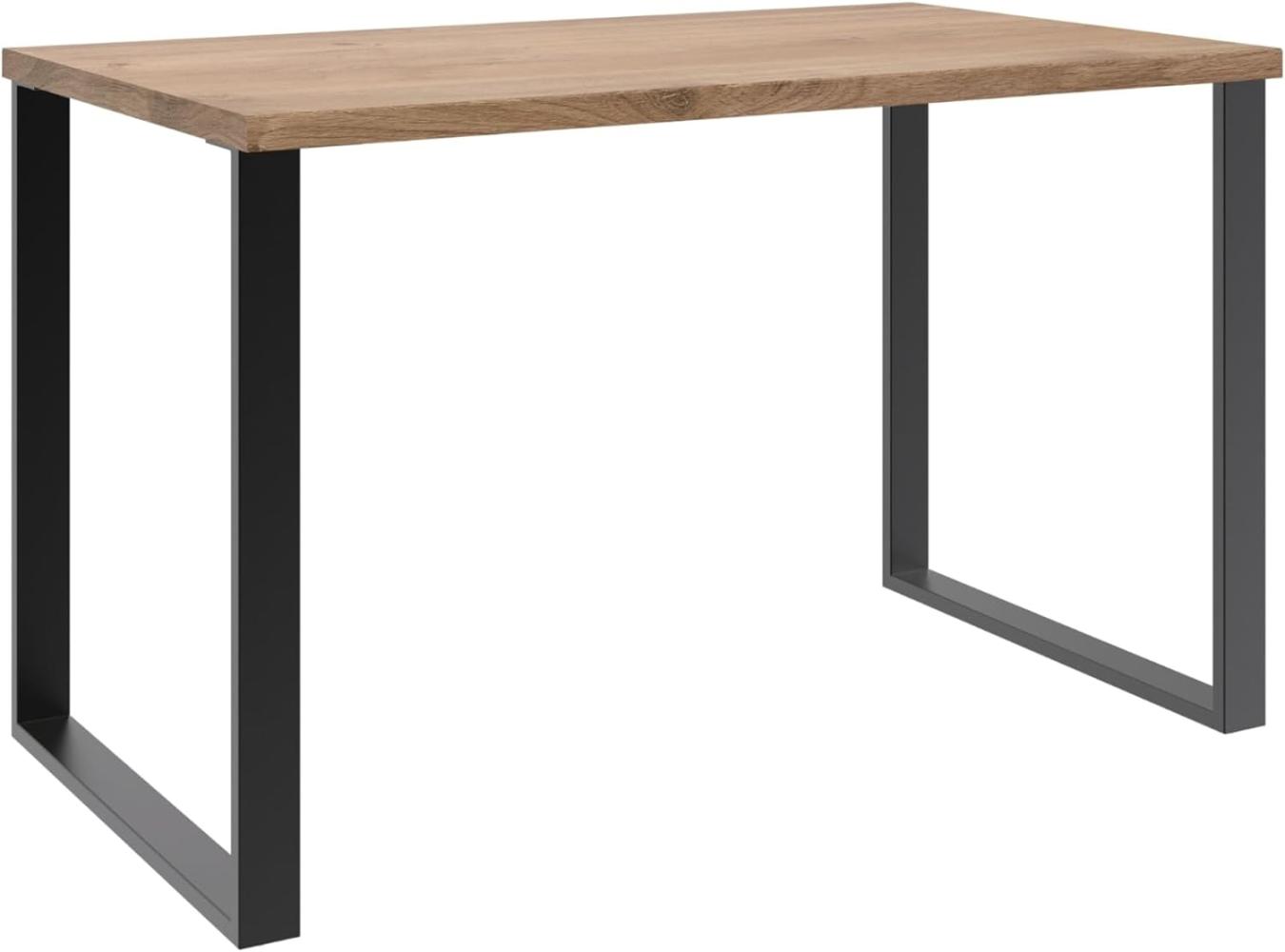 Schreibtisch >HOME DESK< in Plankeneiche Nachbildung - 120x75x70cm (BxHxT) Bild 1