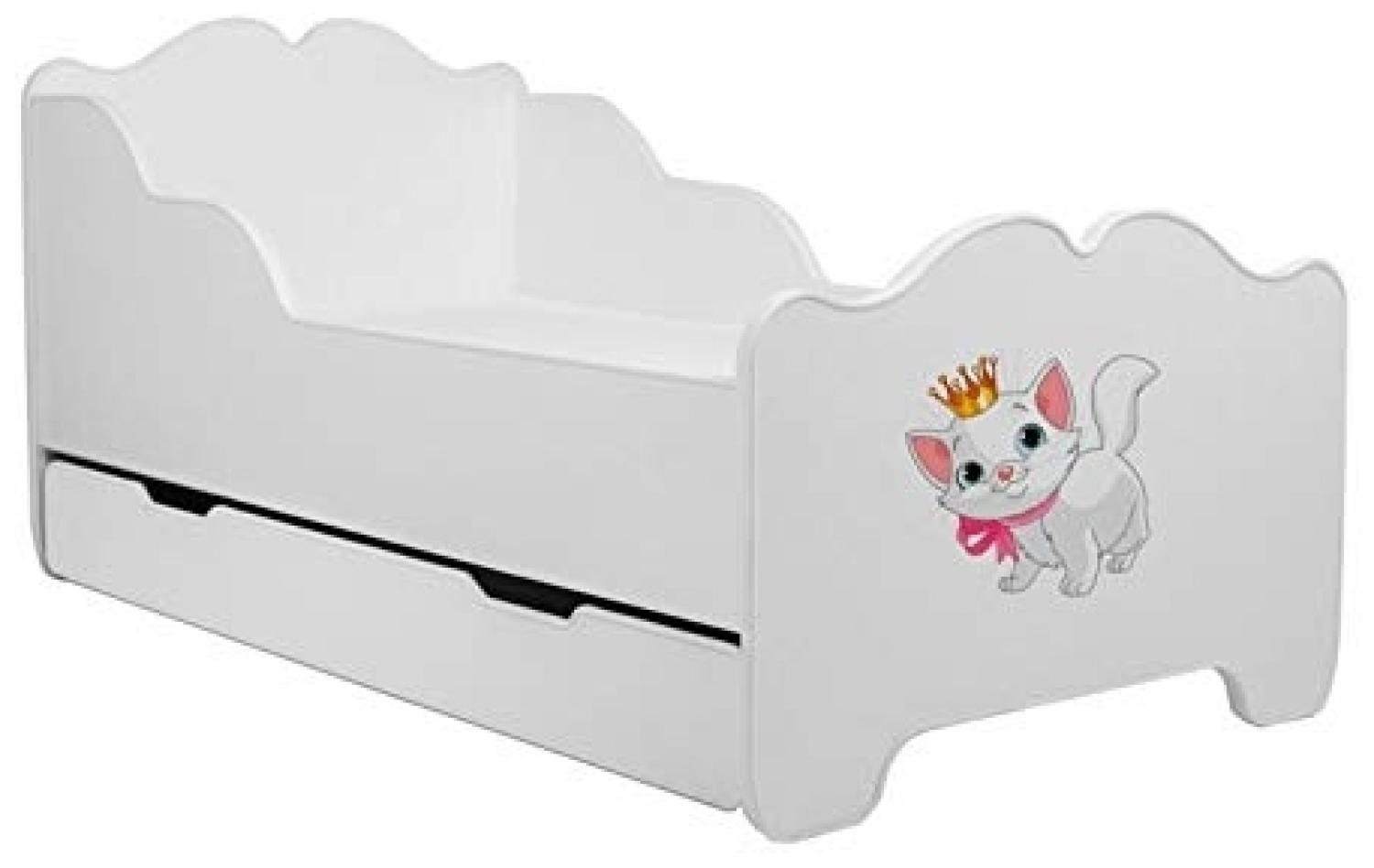 Angelbeds 'Anna' Kinderbett 80x160 cm, Motiv 4, mit Lattenrost und Matratze Bild 1