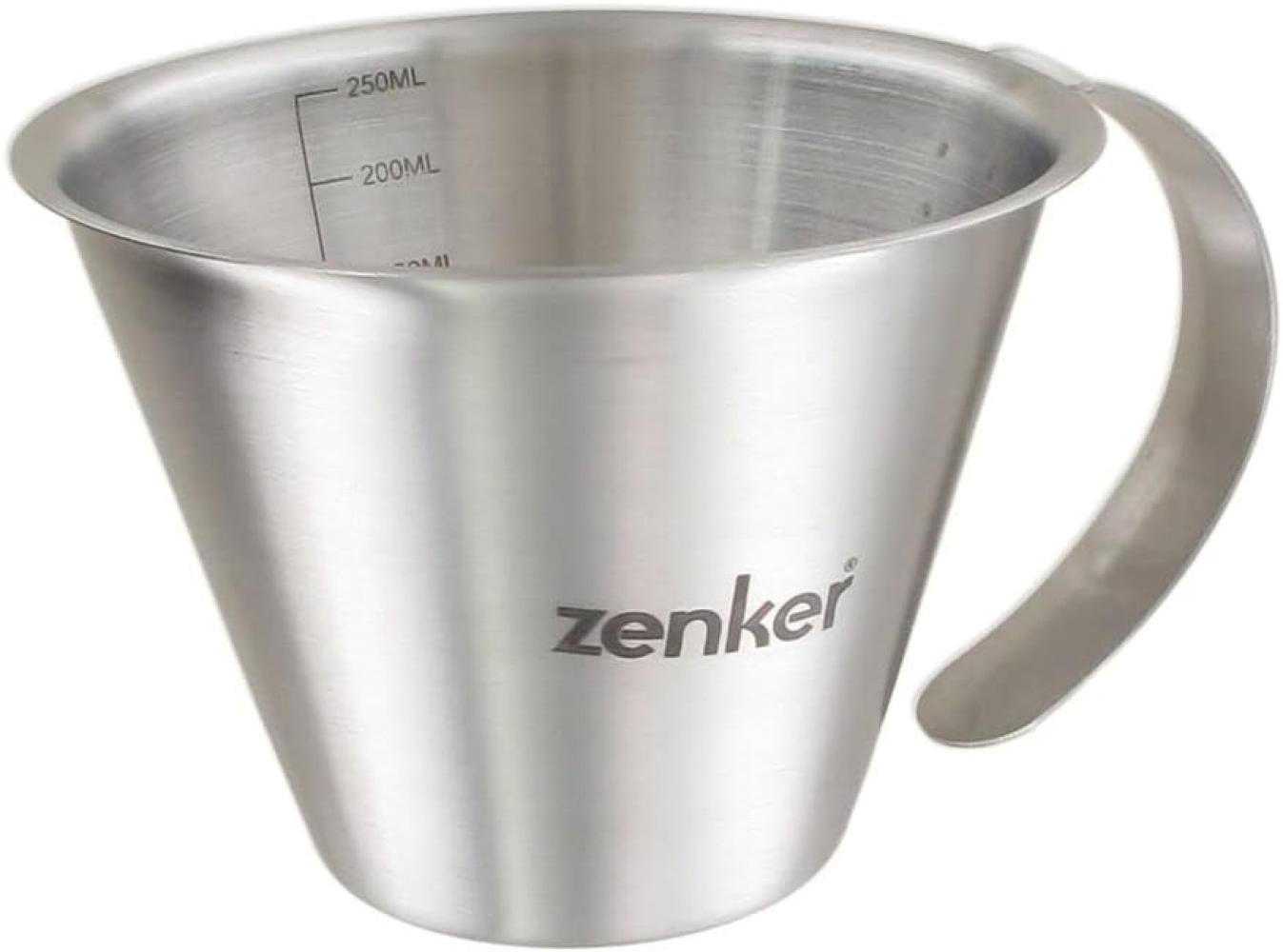 Zenker 44991 Krug mit Skala, 250 ml, Edelstahl Bild 1