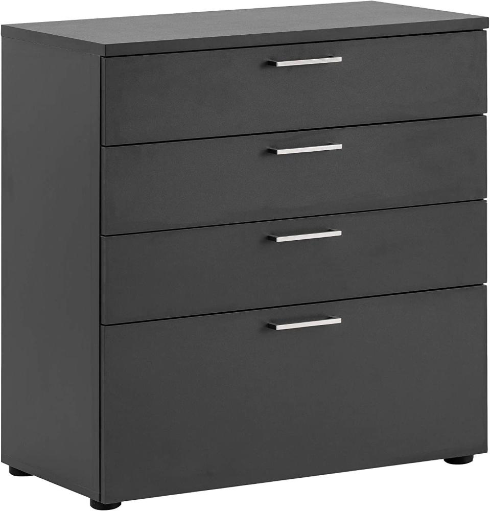 MÖBELPARTNER Unterschrank Aktenschrank Büroschrank Anthrazit 84,2 x 80,2 x 41 cm Bild 1