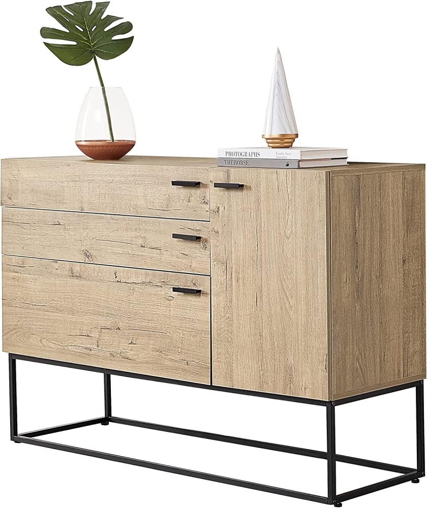 Sideboard Hylte 115x40x79cm Eicheoptik en. casa Bild 1