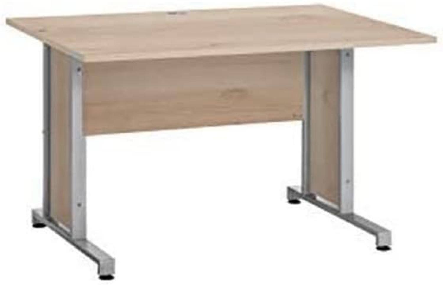 MAJA Möbel System Sets Schreibtisch, Holzwerkstoff melaminharzbeschichtet, Edelbuche, B/H/T: ca. 120 x 67 x 80 cm Bild 1