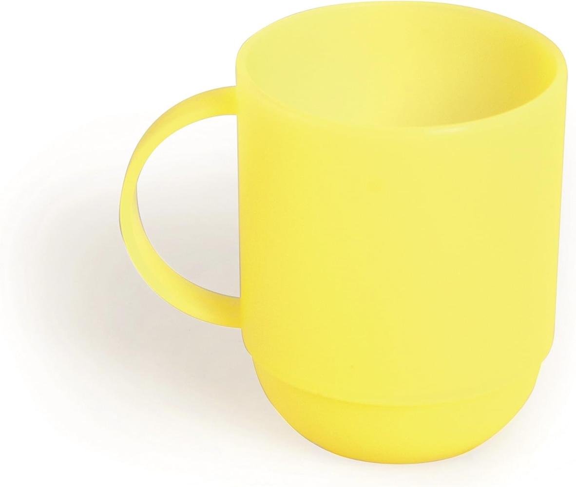 Excelsa Rainbow Mug 0. 35 Liter, Kunststoff, Gelb, 8 x 10 x 8 cm Bild 1