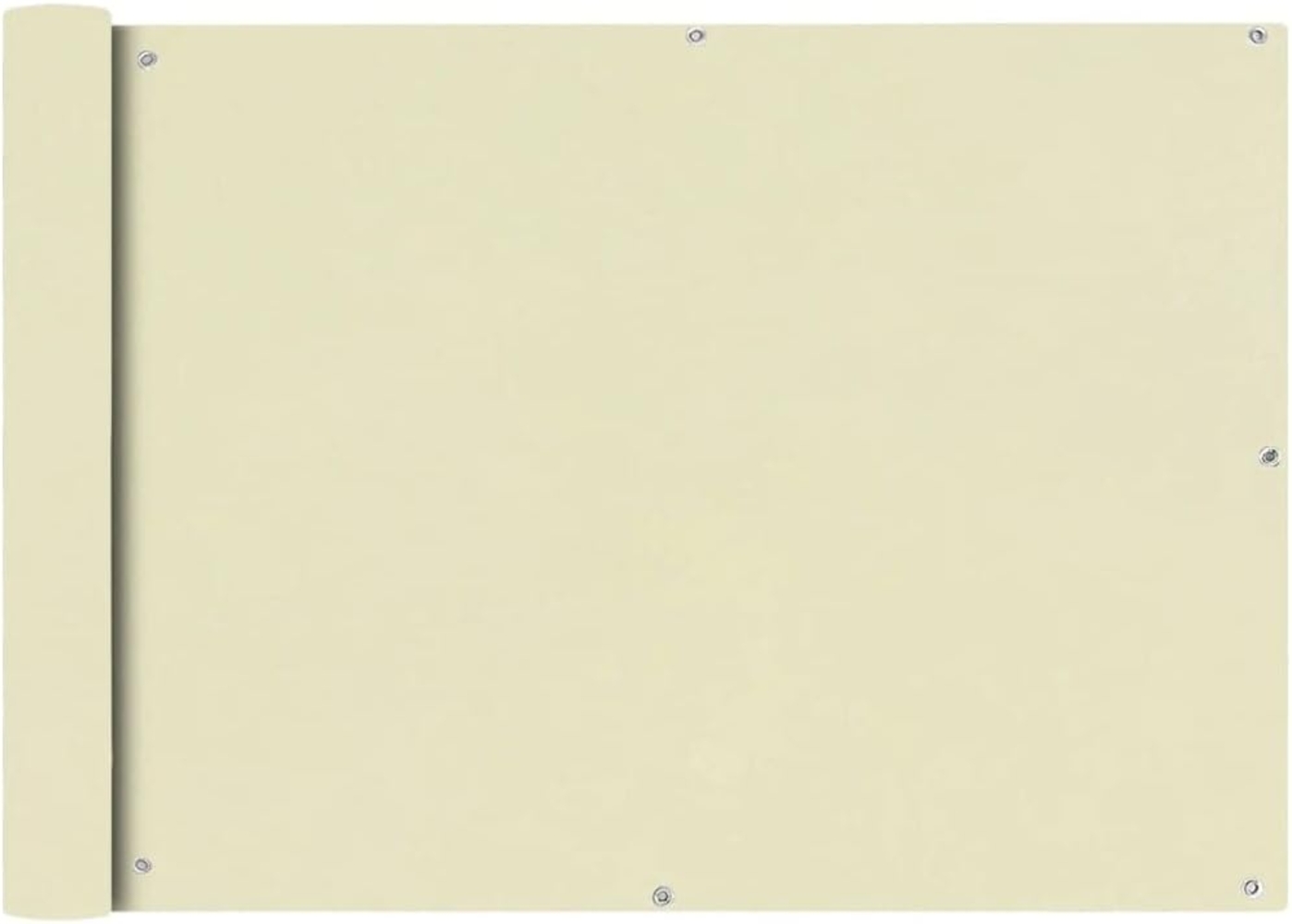 vidaXL Balkonsichtschutz Oxfordgewebe 75x400 cm Creme 42336 Bild 1