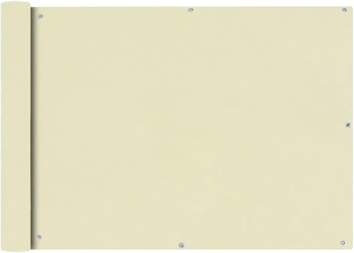 vidaXL Balkonsichtschutz Oxfordgewebe 75x400 cm Creme 42336 Bild 1