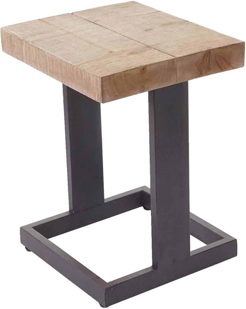 Sitzhocker HWC-A15, Hocker Fußhocker Holzhocker, Tanne Holz rustikal massiv MVG-zertifiziert 48x36x32cm Bild 1