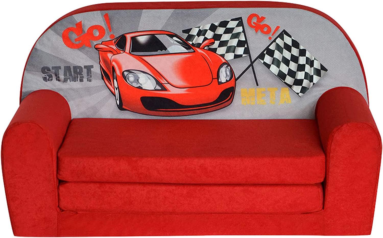 FORTISLINE 'Racing Car' Kindersofa Mini zum Aufklappen Bild 1