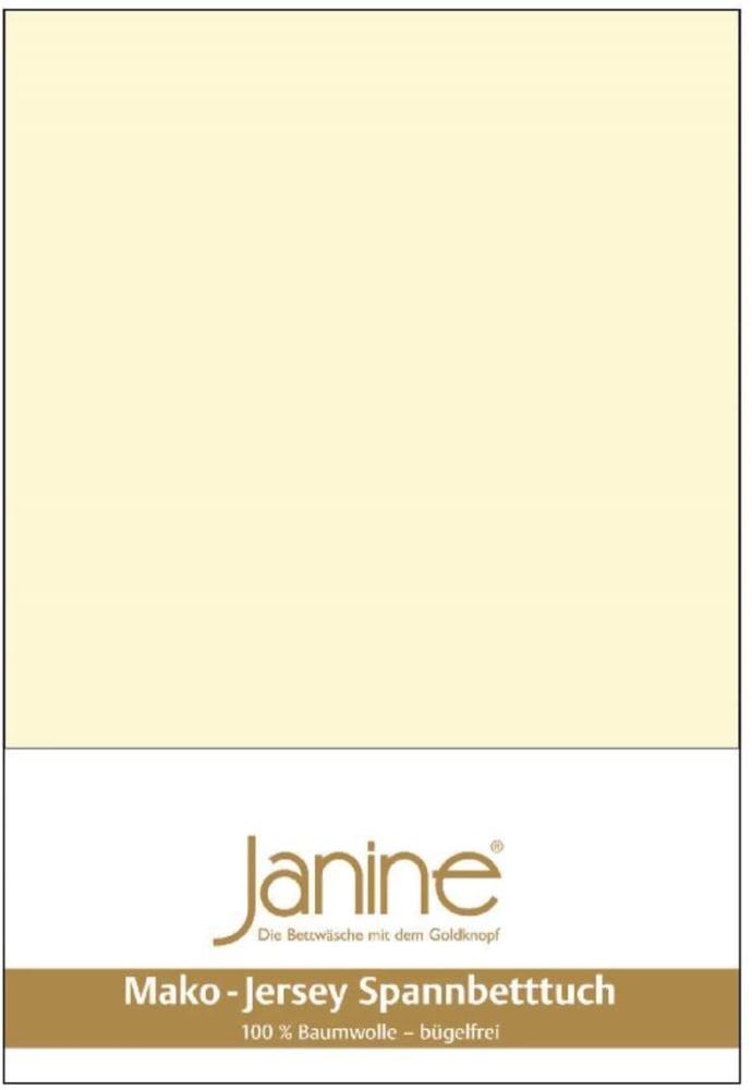 Janine Mako Jersey Spannbetttuch Bettlaken 180 - 200 x 200 cm OVP 5007 17 champagner Bild 1