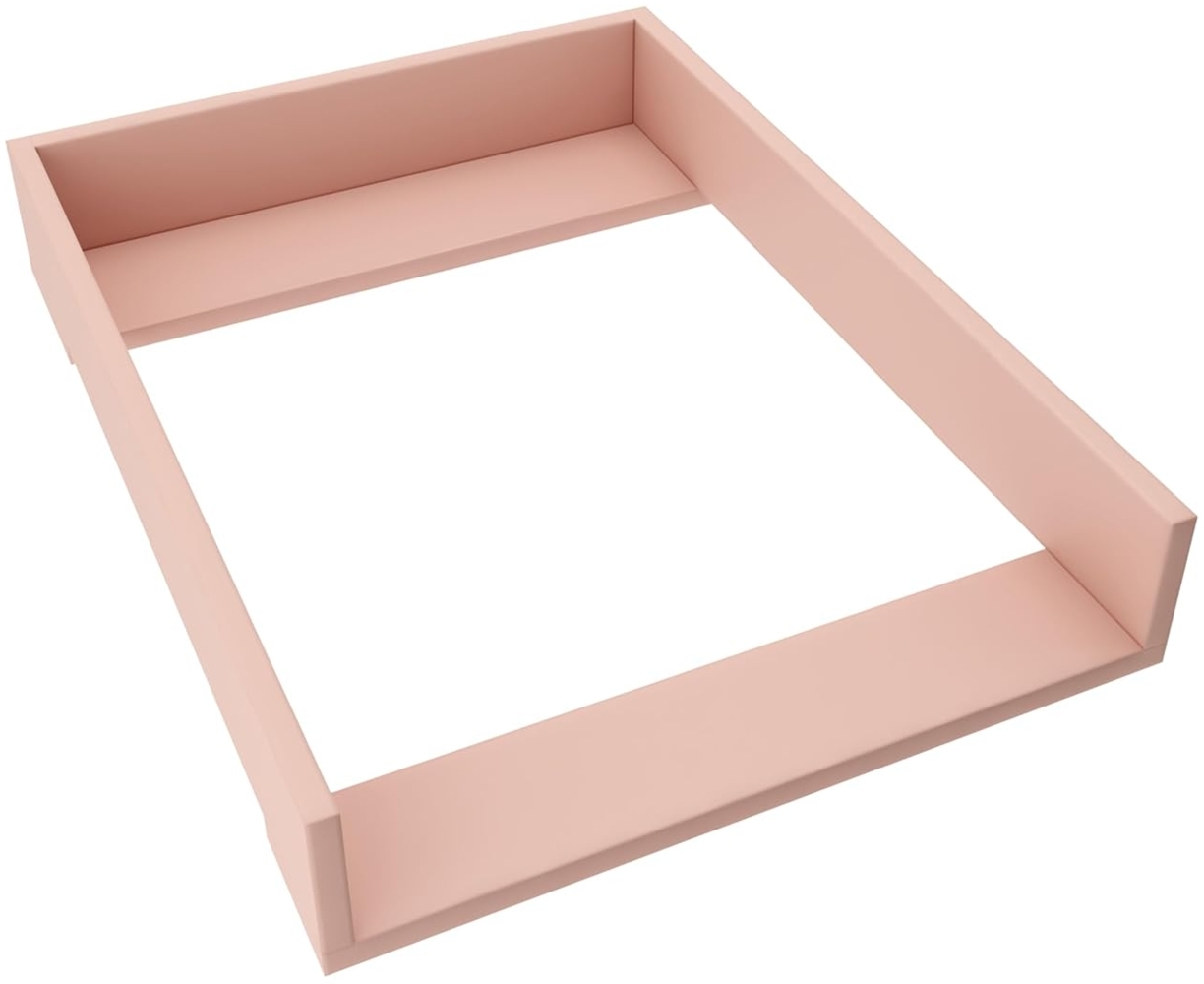 REGALIK Wickelaufsatz für Malm IKEA 72x50 cm - Abnehmbar Wickeltischaufsatz für Kommode in Rose - Abgeschlossen mit ABS Material 1mm Bild 1