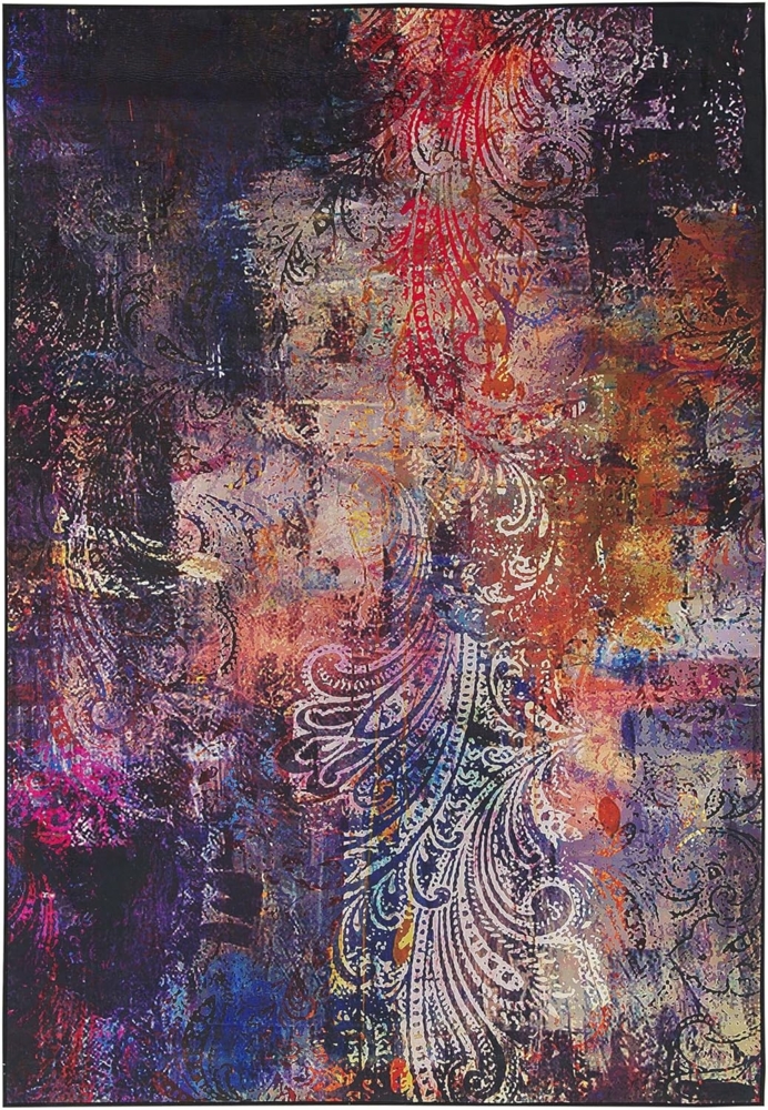 Teppich bunt 140x200 cm Kurzflor MARDIN Bild 1