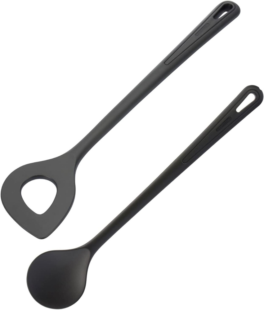 WESTMARK Kochlöffel Spitzlochlöffel + Rühr-/Kochlöffel-Set, 2tlg, Hitzebeständig bis 270 °C, Spülmaschinengeeignet Bild 1