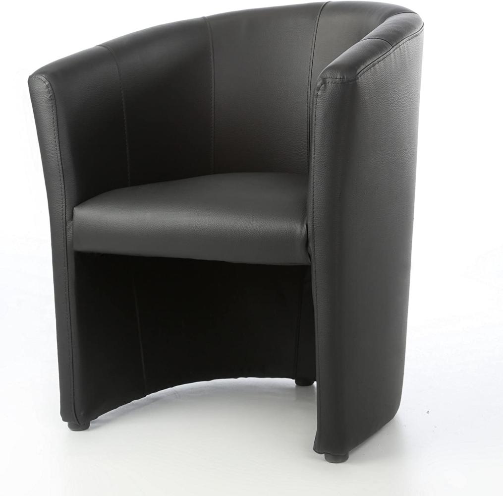 Design Cocktailsessel Sessel Clubsessel Loungesessel Club Möbel Bürosessel Praxismöbel schwarz Bild 1