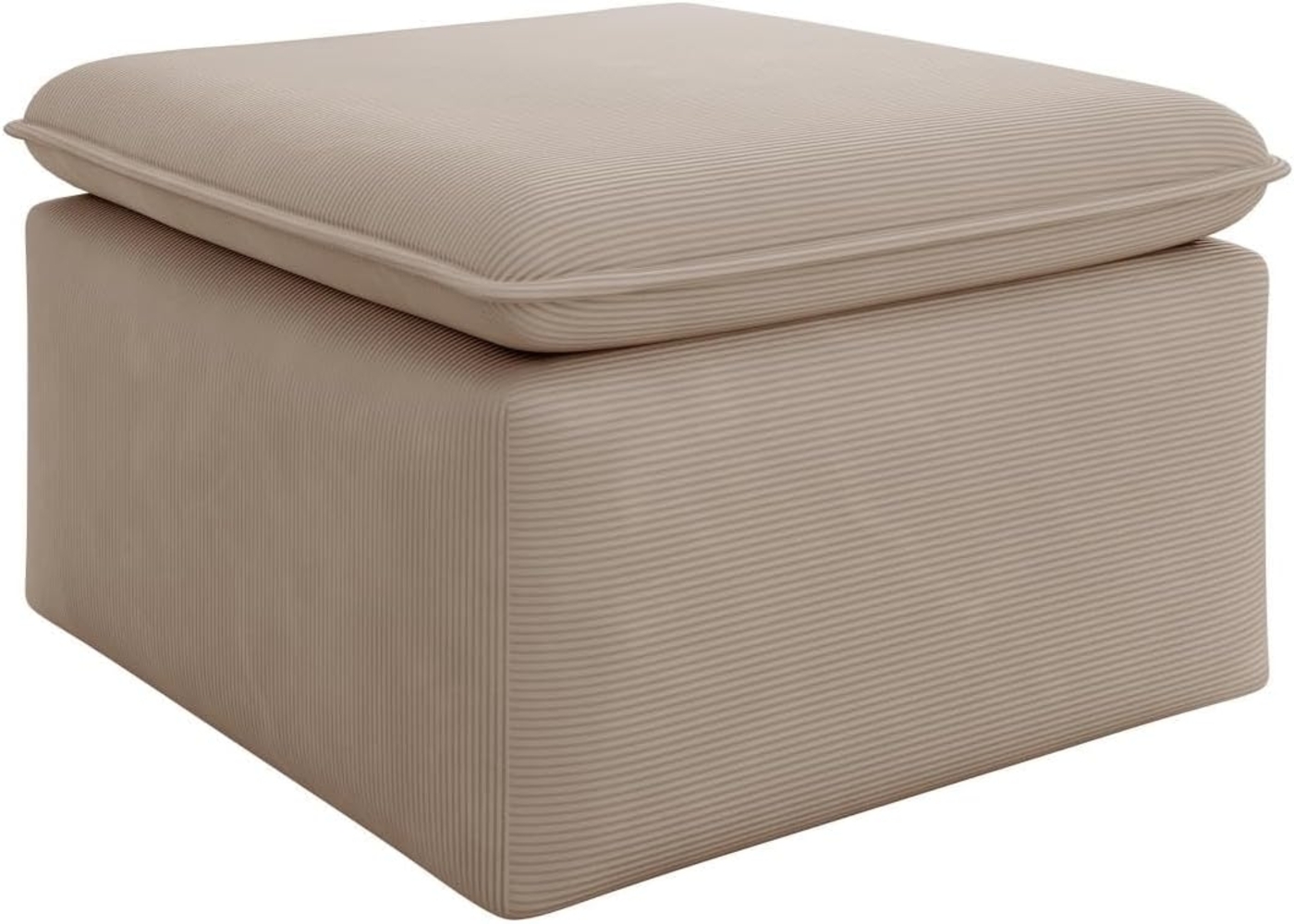 Vente-unique - Hocker - Cord - Beige - TEODORA Bild 1