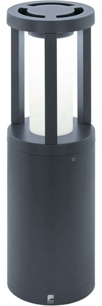 Eglo 97252 LED Sockelleuchte GISOLA anthrazit satiniert Ø15cm H:45cm IP44 Bild 1
