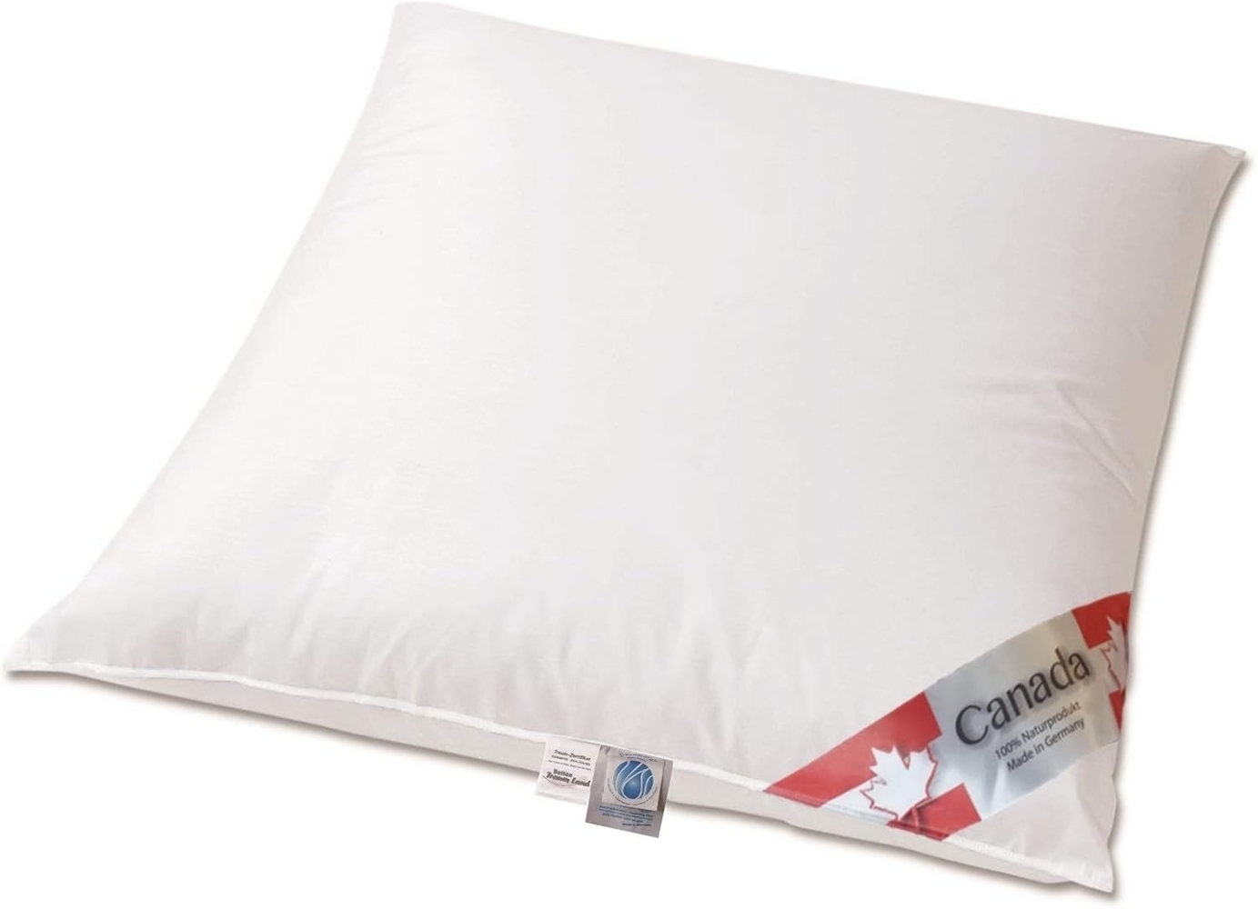 Canada Daunenkissen Canada Daunenkissen extra weich, Füllung: 100% Daune 700g, Flachkissen, Bezug: 100% Baumwolle, Bauchschläfer, Seitenschläfer, Rückenschläfer, Flachkissen ohne Stützfunktion Bild 1