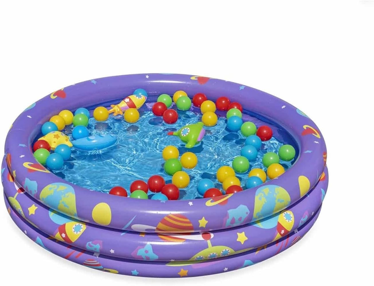 Bestway 52466 Gerahmter Pool Rund 2 Jahr(e) Blau Violett Bild 1