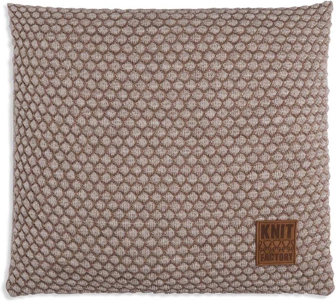 Knit Factory Juul Kissen 50x50 cm Wabe Beige Bild 1