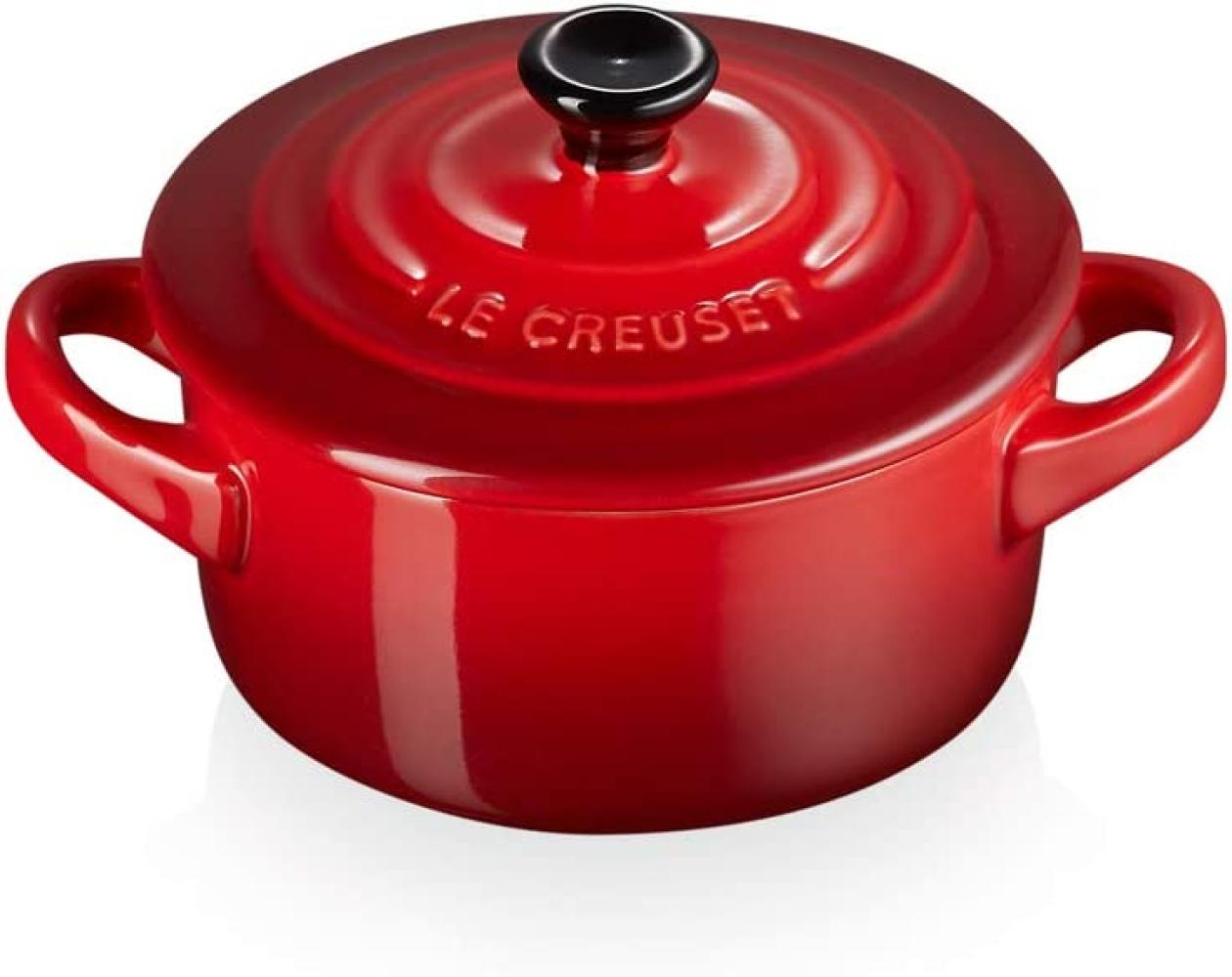 Le Creuset 'Poterie' Mini Cocotte, Steinzeug kirschrot, Ø 10 cm, 0,2 l Bild 1