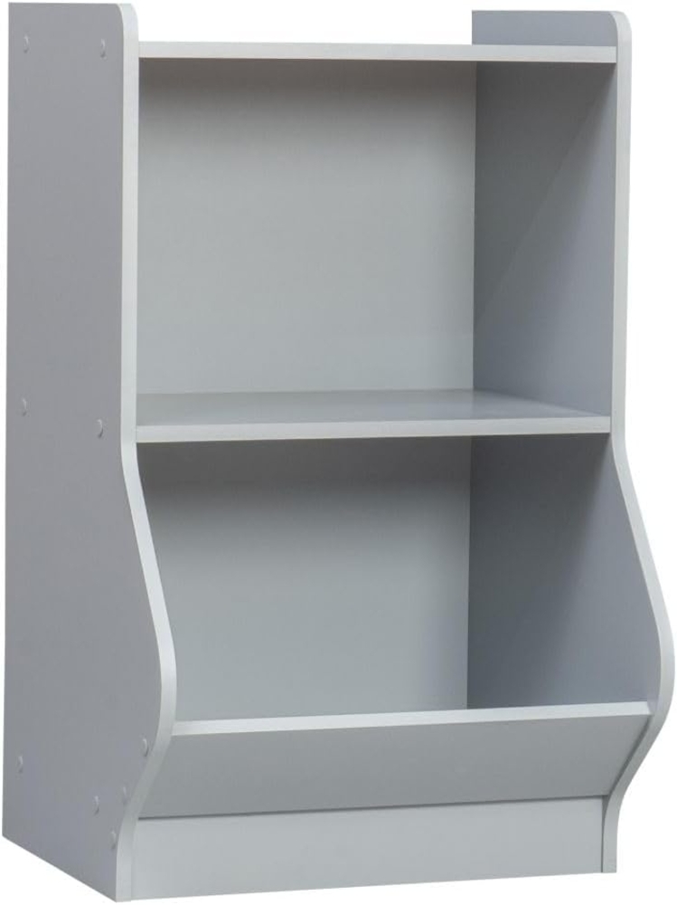 Iris Ohyama, Spielzeugregal, Kindermöbel, Bücherregal, Mehrfarbig, Zimmer, Kindergarten, Krippe, Vorschule - Kids Basic Shelf - KSB-2 - Grau Bild 1