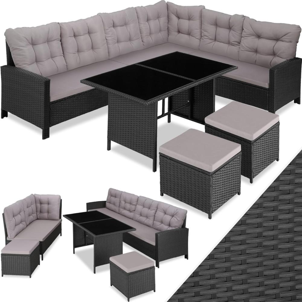 tectake Loungeset Rattan Lounge, (Set, 6-tlg), für 6 bis 8 Personen Bild 1